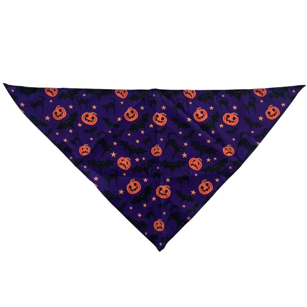 Pet Purple Pumpkin Bandana